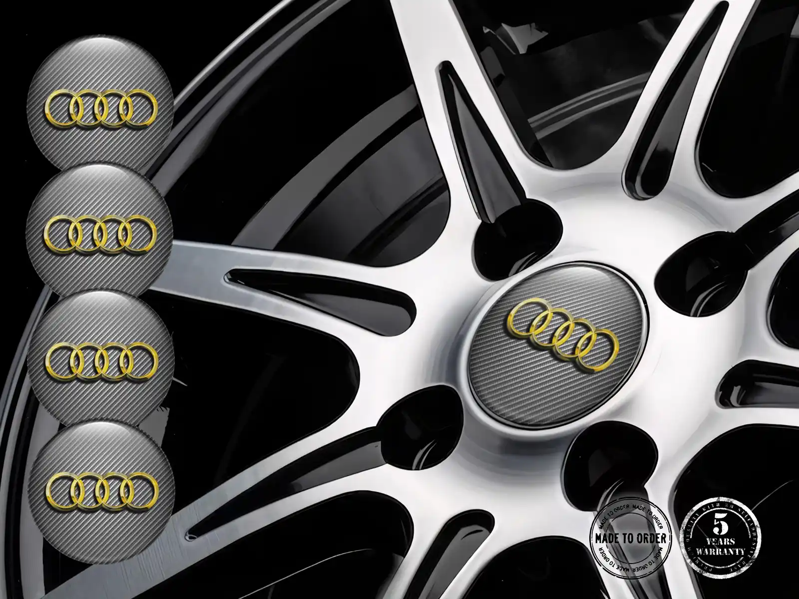 Audi Decalcomania Cupola Edizione Emblemi Auto Custom